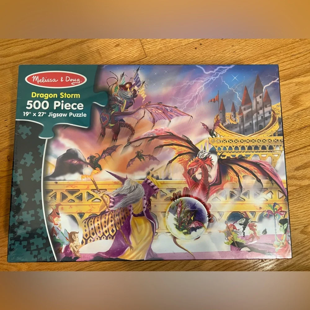 Melissa & Doug Colorful Dragon Storm Adventure Puzzle